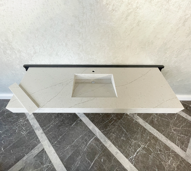 HANDCRAFTED CUSTOM DOUBLE QUARTZ SINK (QU-086)