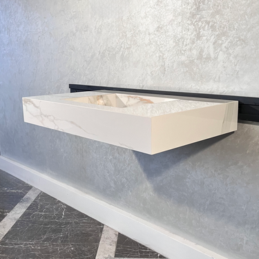 HANDCRAFTED CALACATTA ORO HIGH ENGINEERED PORCELAIN SINK (ES-046)