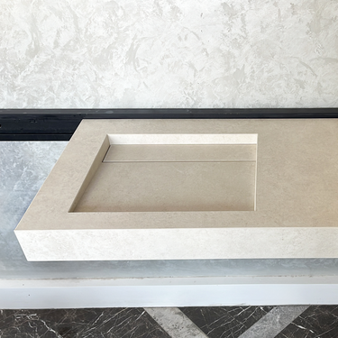 HANDCRAFTED INFINITY CHIANCA DI OSTUNI HIGH ENGINEERED PORCELAIN SINK (ES-044)