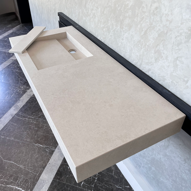 HANDCRAFTED INFINITY CHIANCA DI OSTUNI HIGH ENGINEERED PORCELAIN SINK (ES-044)