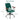 Velvet Home Office Chair with Wooden Armrest Green