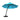 11 Feet Outdoor Cantilever Hanging Umbrella with Base and Wheels-Turquoise