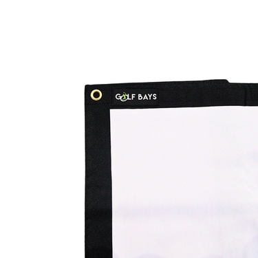 GolfBays Reversible PRO Golf Simulator Impact Screen by GolfbaysUSA, showing durable, reversible impact screen for golf simulation setups.