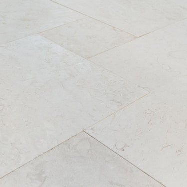 Shell Stone White Fossil Limestone Tumbled Pattern Set Tiles Floor and Wall Tile